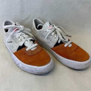 Nike Air Jordan Sneakers Men 9.5 Orange White Dear Deloris Skater DJ0417-101